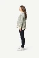 Devold Nordsjo Wool Sweater WMN, kolor: Offwhite - prezentacja na modelce - bok