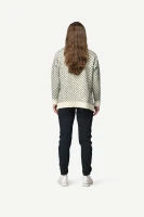 Devold Nordsjo Wool Sweater WMN, kolor: Offwhite - prezentacja na modelce - tył
