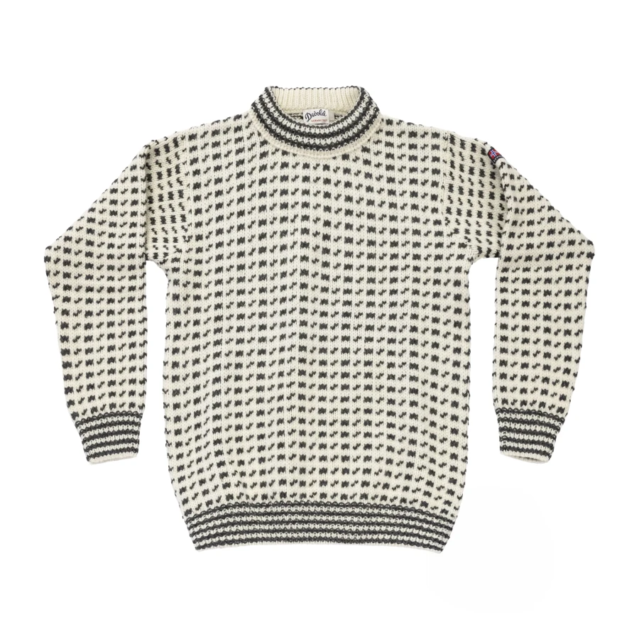 Devold Original Islender Wool Sweater, kolor: Offwhite/Anthracite