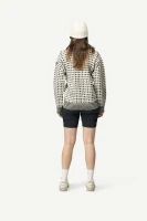 Devold Original Islender Wool Sweater, kolor: Offwhite/Anthracite - prezentacja na modelce  - tył