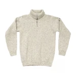 Devold Nansen Wool Zip Neck, kolor: Grey Melange