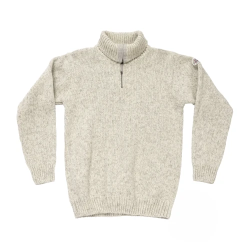 Devold Nansen Wool Zip Neck - klasyczny sweter z golfem na zamek (100% wełna)