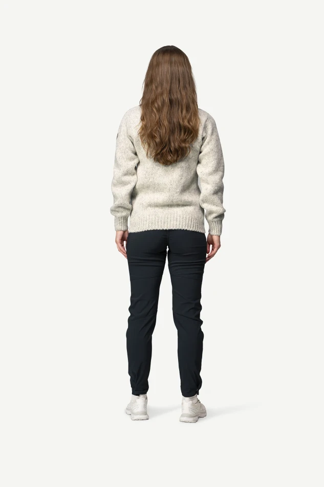 Devold Nansen Wool Sweater, kolor: Grey Melange - prezentacja na modelu - przód