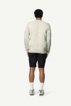 Devold Nansen Wool Sweater, kolor: Grey Melange - prezentacja na modelu - tył