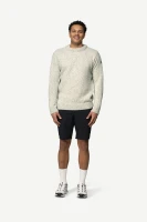 Devold Nansen Wool Sweater, kolor: Grey Melange - prezentacja na modelu - przód