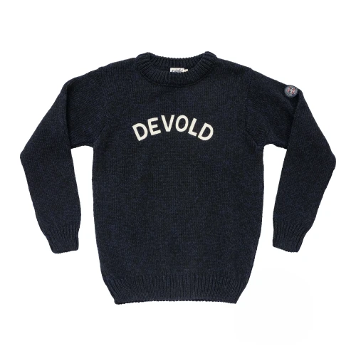 Devold Nansen Legacy Sweater - ciepły sweter z naszytym logo (100% wełna)