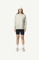 Devold Nansen Wool Sweater WMN, kolor: Grey Melange - prezentacja na modelce - przód