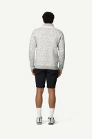 Devold Svalbard Wool High Neck, kolor: Offwhite/Grey - prezentacja na modelu - tył