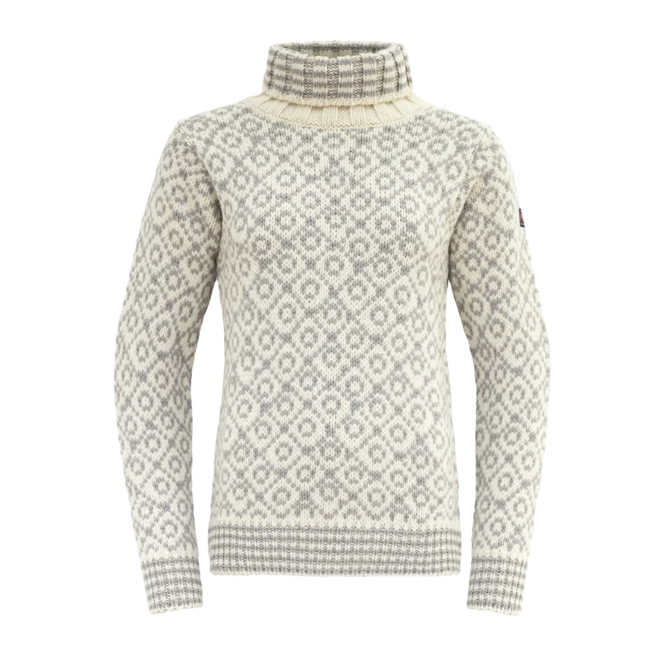 Devold Svalbard Wool High Neck, kolor: Offwhite/Grey