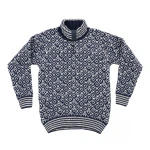 Devold Svalbard Wool Zip Neck, kolor: Night/Offwhite