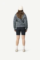 Devold Svalbard Wool Zip Neck, kolor: Night/Offwhite - prezentacja na modelce - tył