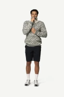 Devold Svalbard Wool Zip Neck, kolor: Offwhite/Anthracite - prezentacja na modelu - przód