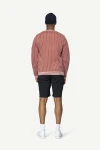Devold Islender Refined Sweater, kolor: Marsala/Offwhite - prezentacja na modelu - tył