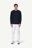 Devold Nansen Refined Sweater, kolor: Ink - prezentacja  na modelu - przód