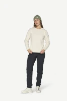 Devold Nansen Refined Sweater, kolor: Offwhite - prezentacja na modelce - przód