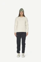 Devold Nansen Refined Sweater, kolor: Offwhite - prezentacja na modelce - przód