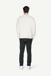 Devold Nansen Refined Sweater, kolor: Offwhite - prezentacja na modelu - tył