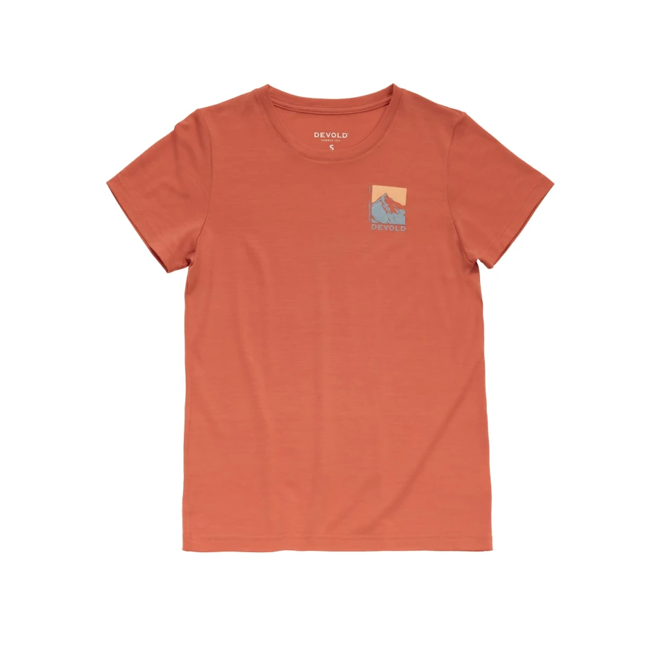 Devold Classic Summit Tee WMN, kolor: Coral