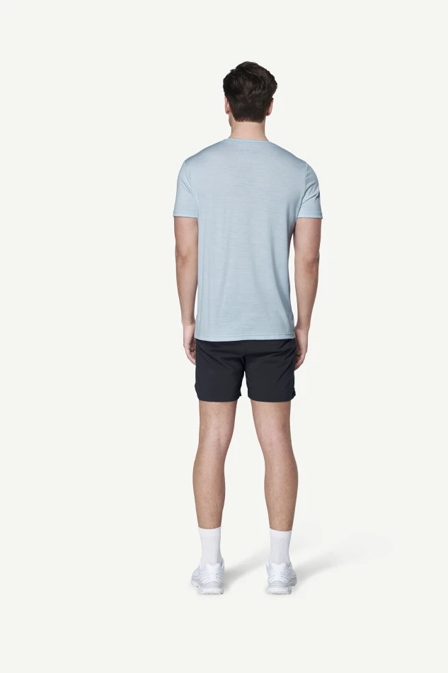 Devold Classic Summit Tee MAN, kolor: Dawn - prezentacja na modelu - tył