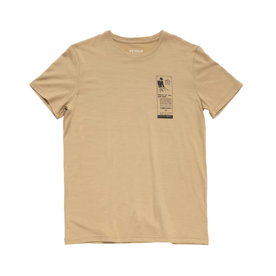 Devold Premium Ad Tee MAN, kolor: Oat