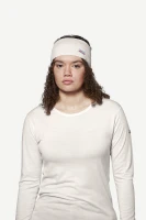 Devold Breeze Plus Merino 200 Headband, kolor: White - prezentacja na modelce