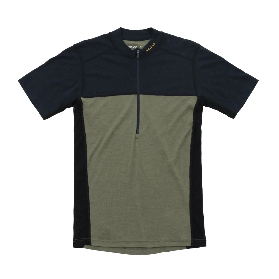 Devold Lauparen Merino 190 Zip Tee MAN, kolor: Ink/Lichen/Black