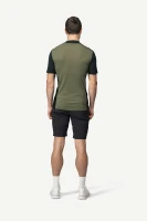 Devold Lauparen Merino 190 Zip Tee MAN, kolor: Ink/Lichen/Black - prezentacja na modelu - tył