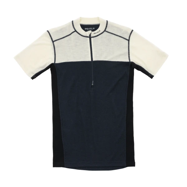 Devold Lauparen Merino 190 Zip Tee MAN, kolor: Raw White/Ink/Black