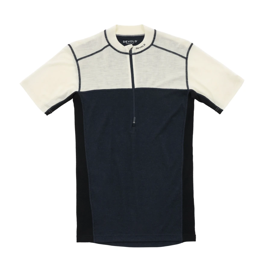 Devold Lauparen Merino 190 Zip Tee MAN, kolor: Raw White/Ink/Black