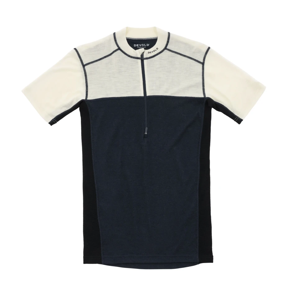 Devold Lauparen Merino 190 Zip Tee MAN, kolor: Raw White/Ink/Black