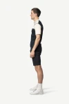 Devold Lauparen Merino 190 Zip Tee MAN, kolor: Raw White/Ink/Black - prezentacja na modelu - bok