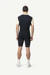 Devold Lauparen Merino 190 Zip Tee MAN, kolor: Raw White/Ink/Black - prezentacja na modelu - tył
