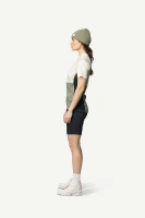 Devold Lauparen Merino 190 Zip Tee WMN, kolor: Raw White/Fog/Ink - prezentacja na modelce - bok