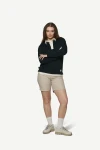 Devold Archive Rugby Shirt LS, kolor: Ink - prezentacja na modelce - przód