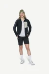 Devold Adventure Jacket WMN, kolor: Ink - prezentacja na modelce - rozpięta kurtka