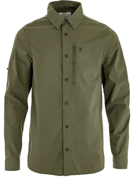 Fjallraven Abisko Hike Shirt LS, kolor: 625 - Laurel Green, 1
