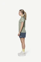 Devold Endurance Merino 130 T-Shirt WMN, kolor: Fog - prezentacja na modelce - bok