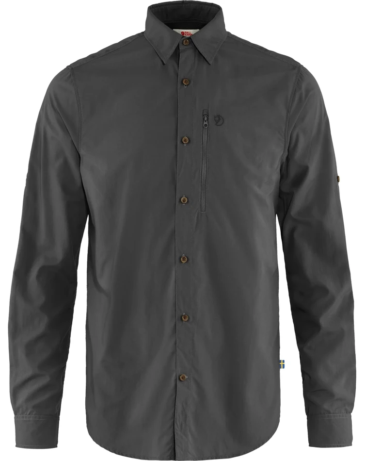 Fjallraven Abisko Hike Shirt LS, kolor: 030 - Dark Grey, 1