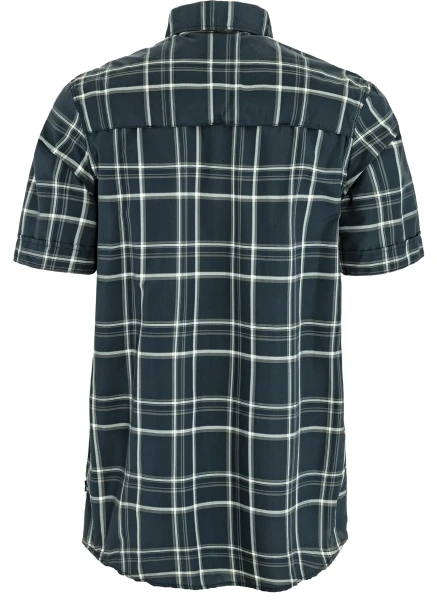 Fjallraven Abisko Hike Shirt SS, kolor: 555-113 - Dark Navy-Chalk White, 2