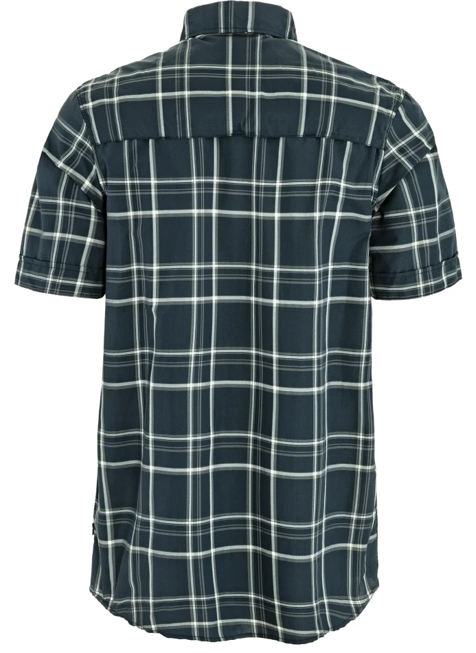 Fjallraven Abisko Hike Shirt SS, kolor: 555-113 - Dark Navy-Chalk White, 2
