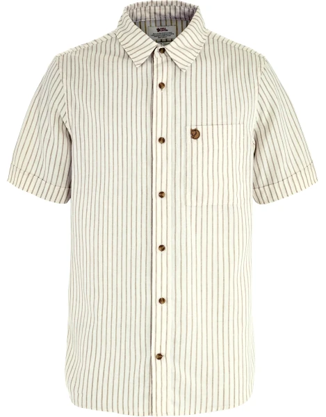 Fjallraven Ovik Travel Shirt SS, kolor: 113-195 - Chalk White-Sand Stone, 1