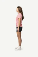 Devold Active Tee WMN, kolor: Apricot - prezentacja na modelce - bok
