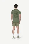 Devold Active Stamp Tee MAN, kolor: Forest - prezentacja na modelu - tył