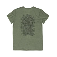 Devold Active Stamp Tee MAN, kolor: Forest - tył koszulki