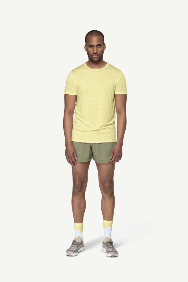 Devold Active Stamp Tee MAN, kolor: Frozen - prezentacja na modelu - przód