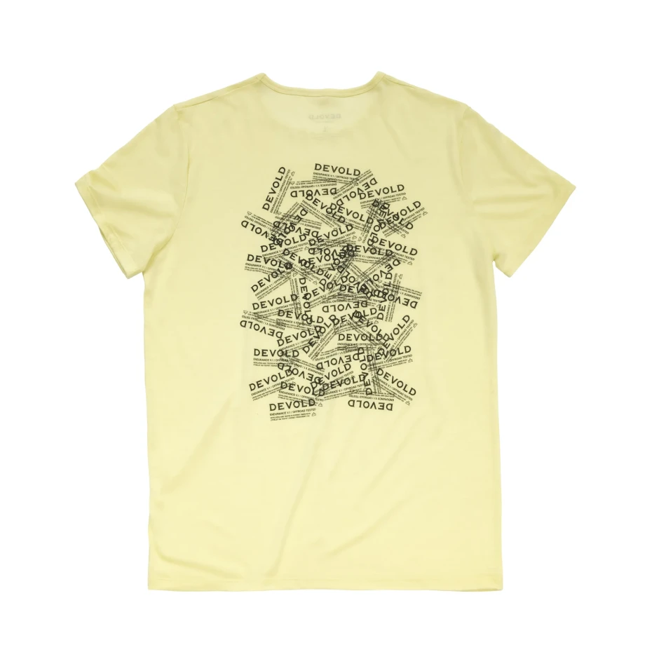 Devold Active Stamp Tee MAN, kolor: Frozen - tył koszulki