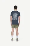 Devold Active Stamp Tee MAN, kolor: Night - prezentacja na modelu - tył