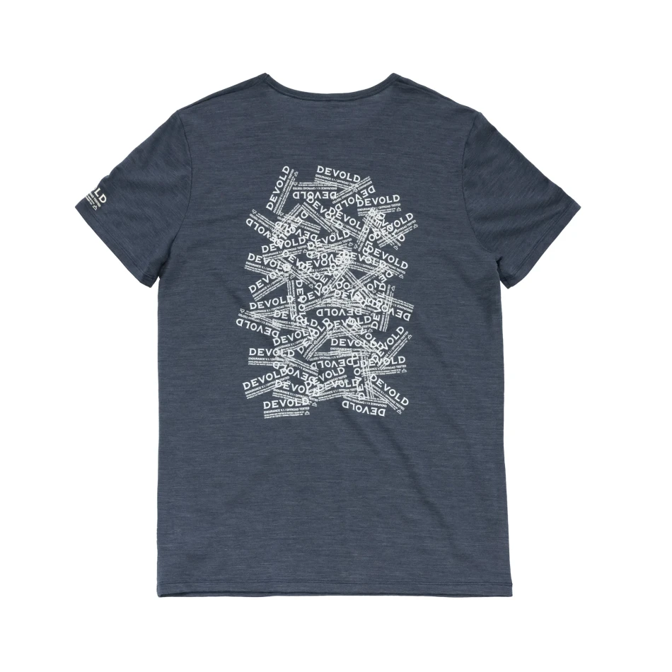 Devold Active Stamp Tee MAN, kolor: Night - tył koszulki