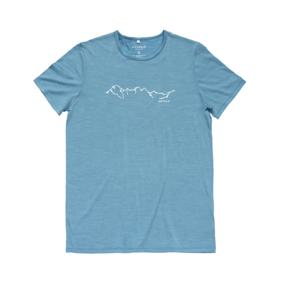 Devold Active Skyline Tee MAN, kolor: Skyblue