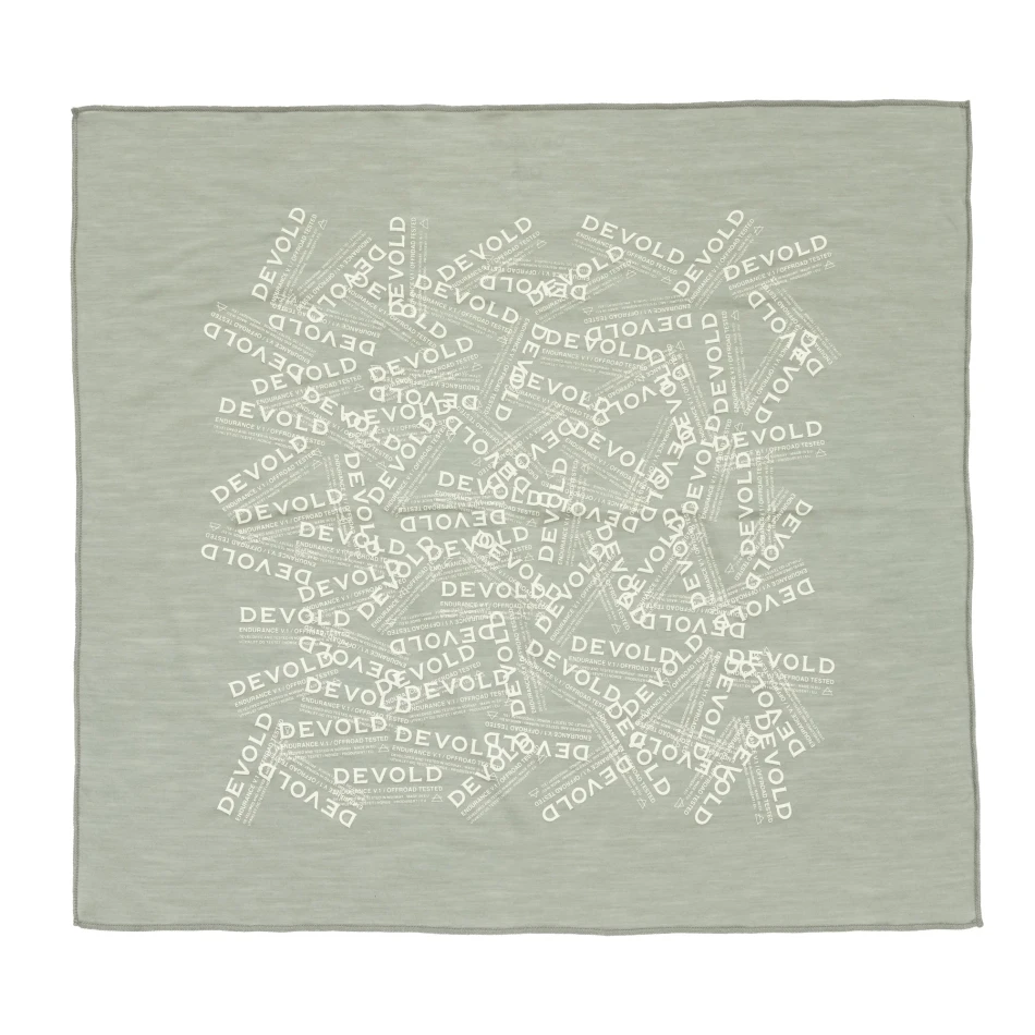 Devold Endurance Merino Bandana, kolor: Fog - chusta rozłożona